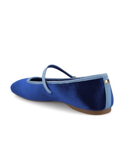 The Hummingbird Mary Jane - Empire Blue Velvet