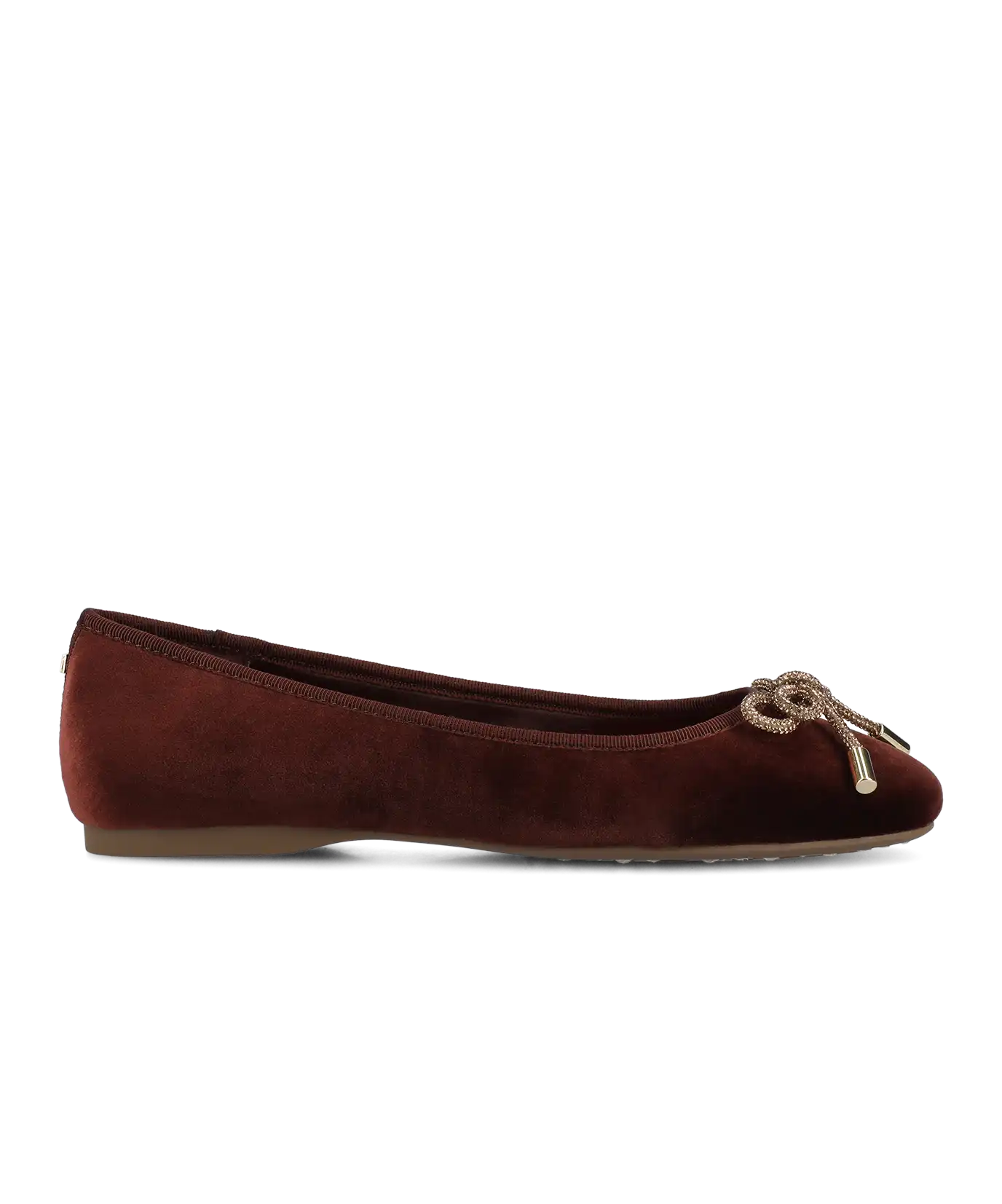 The Hummingbird - Brandy Velvet Jeweled Bow