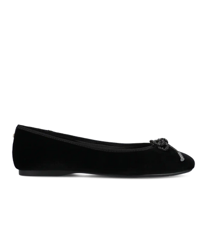 The Hummingbird - Black Velvet Jeweled Bow