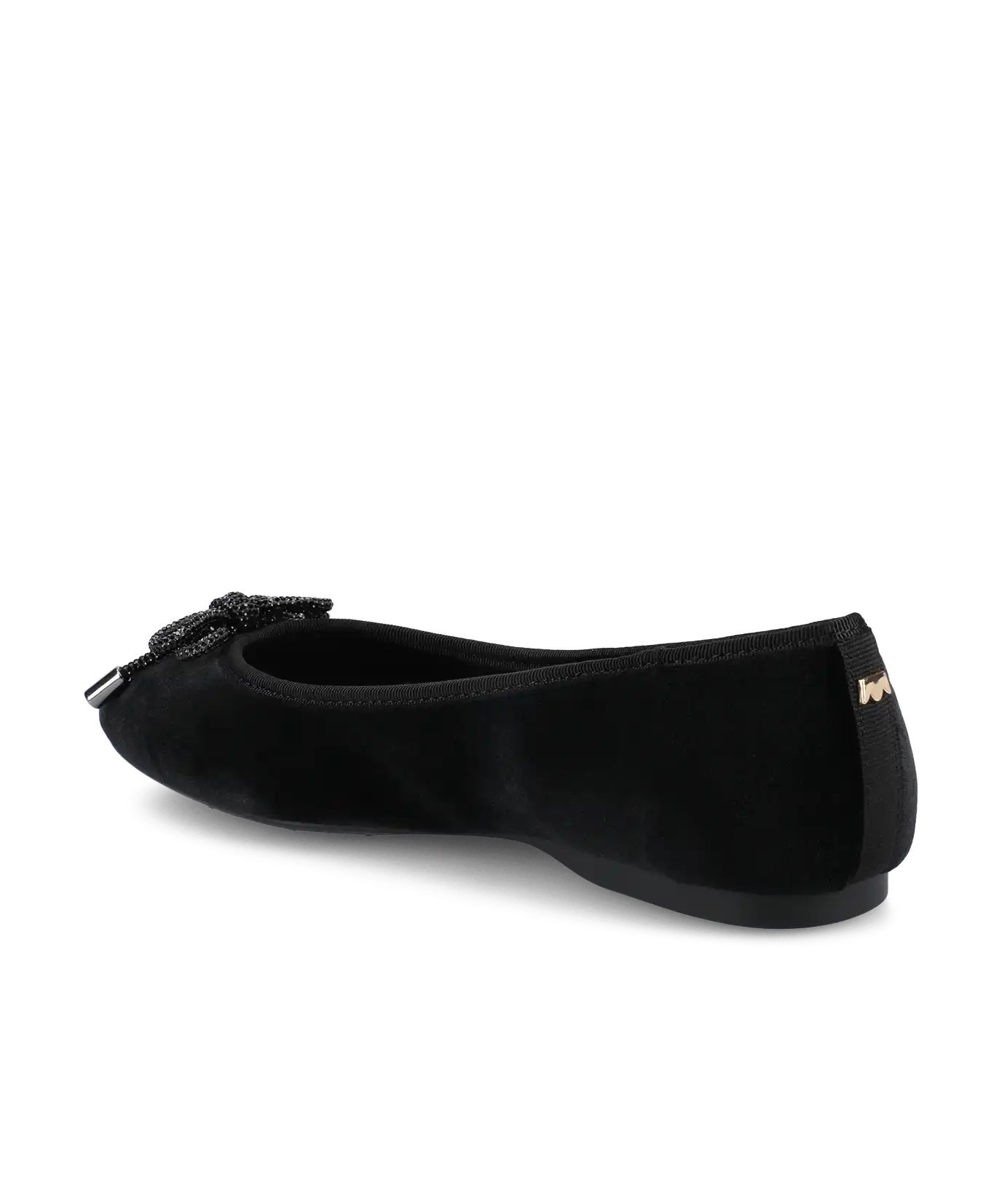 The Hummingbird - Black Velvet Jeweled Bow