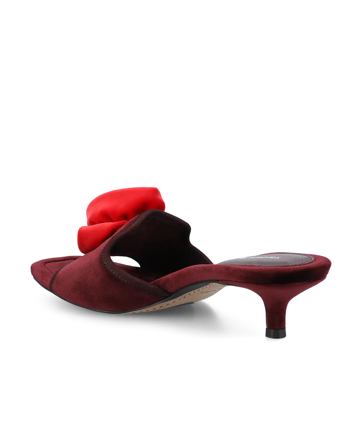 The Kiwi Kitten Flower - Burgundy Velvet