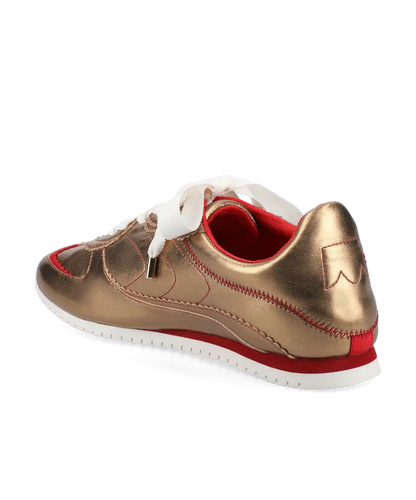 The Speedbird - Vintage Gold Metal Leather