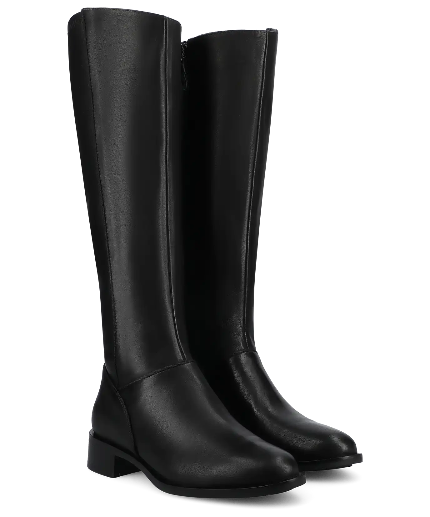 The Starling Tall Boot - Black Leather