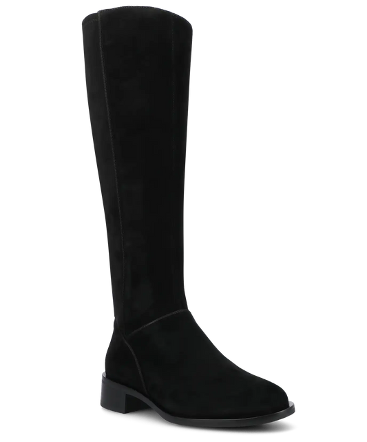 The Starling Tall Boot - Black Suede