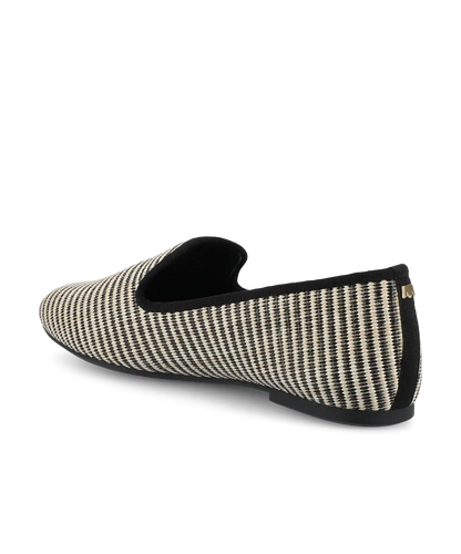 The Starling - Black/Off White Two Tone Raffia